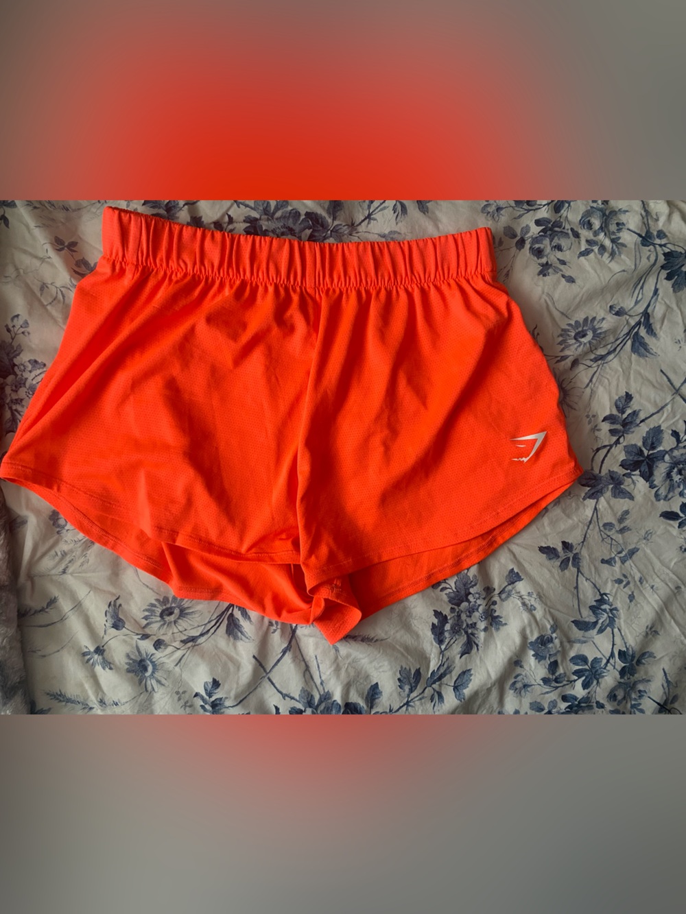 Gymshark Neon Orange Women's Athletic Shorts